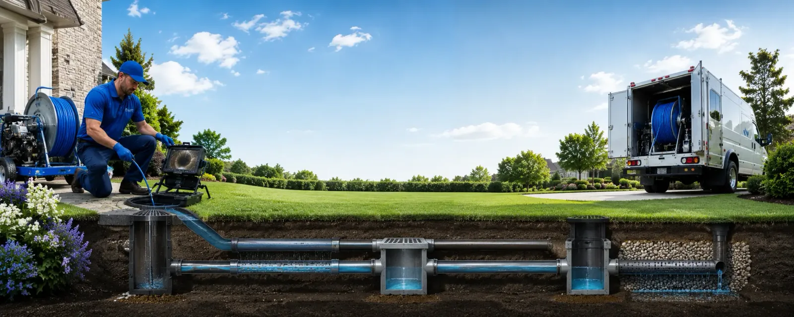 Outdoor drain cleaning information for Washingtonville, OH